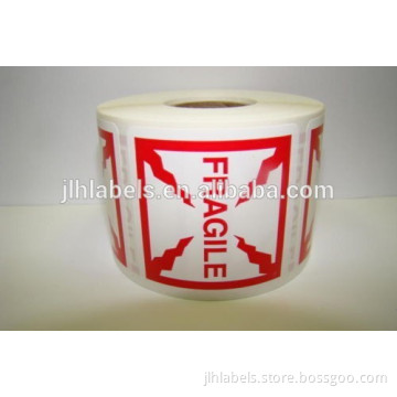 4X4 Fragile Shipping Warning Label 500abels/roll